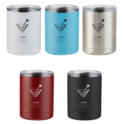 Low Ball Stainless Steel Tumbler with Lid, 10 oz.