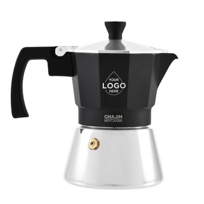 GROSCHE MILANO INDUCTION Stovetop Espresso Maker, Stainless Steel Moka Pot | 3 Espresso Cups