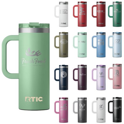 RTIC 20oz Ringed Stainless Steel Ceramic Lined Travel Mug