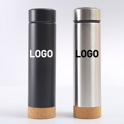 Cork-Base Vacuum Tumbler 15 oz