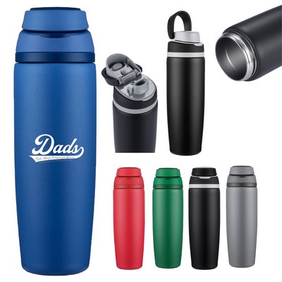 25 Oz. Vacuum Bottle with Handle Lid