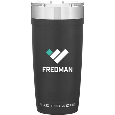 20 oz Arctic Zone Titan Thermal Hp Travel Tumbler (Matte Black)