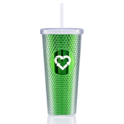 24 oz Bux Metallic Recycled Tumbler